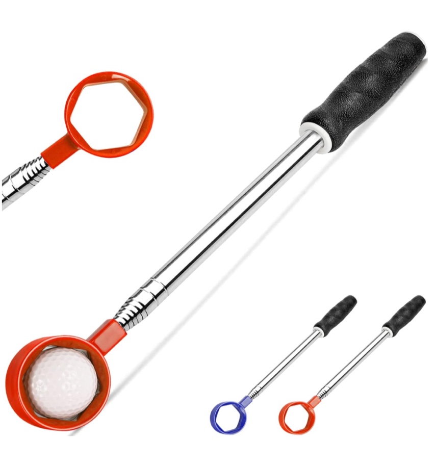 Kamitty Golf Ball Retriever Telescopic, 6ft / 9ft Stainless Ball Retriever Tool Golf for Water, Golf Gifts Golf Accessories for Golfers