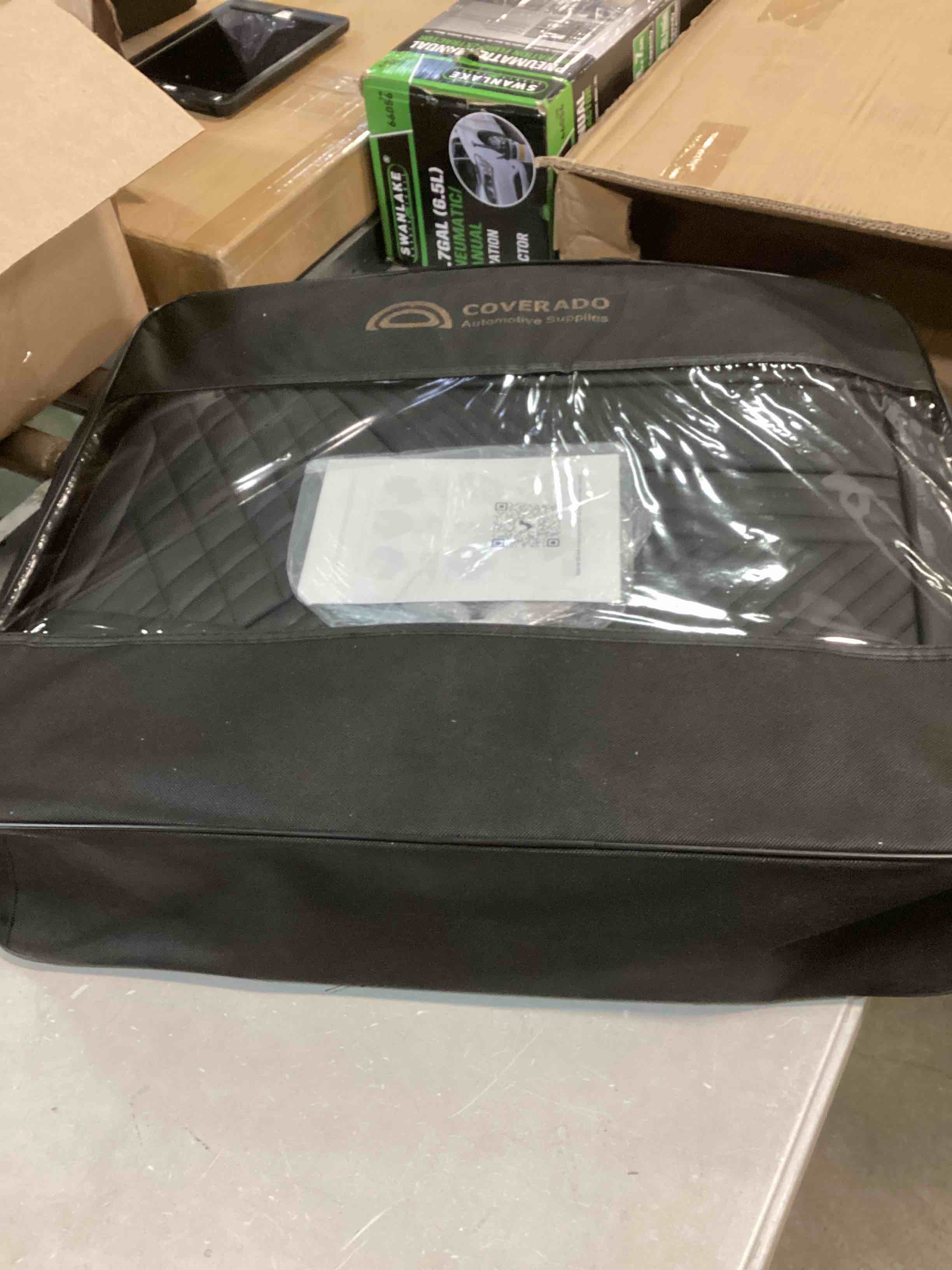 Coverado Front Seat Covers, 2 Pack Waterproof Seat Covers for Cars, Luxury Leather Seat Cushions, Front and Rear Seat Protectors, Auto Seat Covers Fit for Most Vehicles(Black)