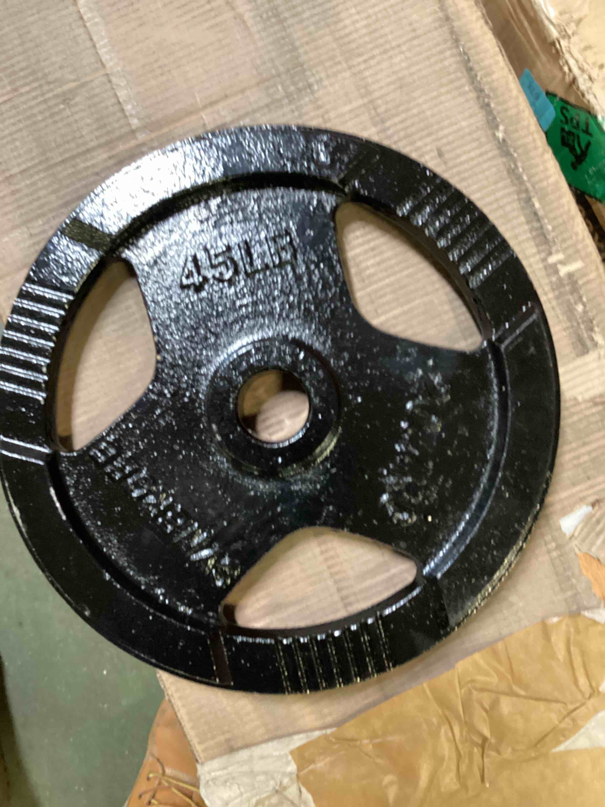 45 lbs standard weight plate