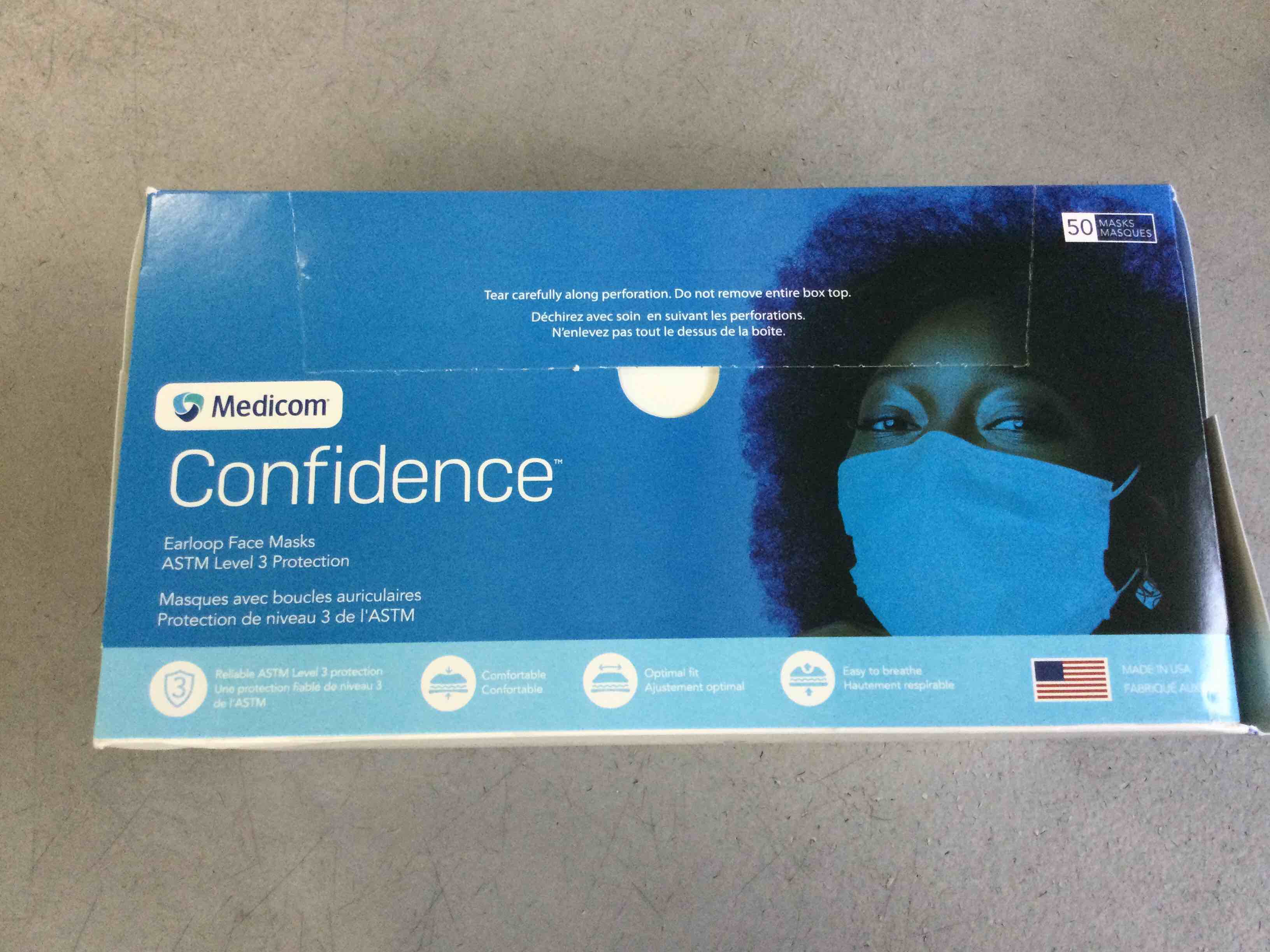 Medicom Confidence Earloop face masks ( 50 pieces )