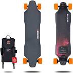 Baok fire black on top red on bottom long skate board 