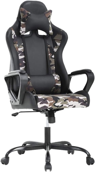 Gaming chair black and camouflage 