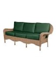Plow&Hearth wooden woven sofa