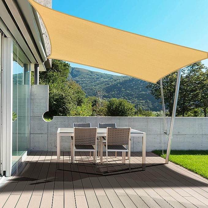 10’ x 10’ sunshade sail - tan