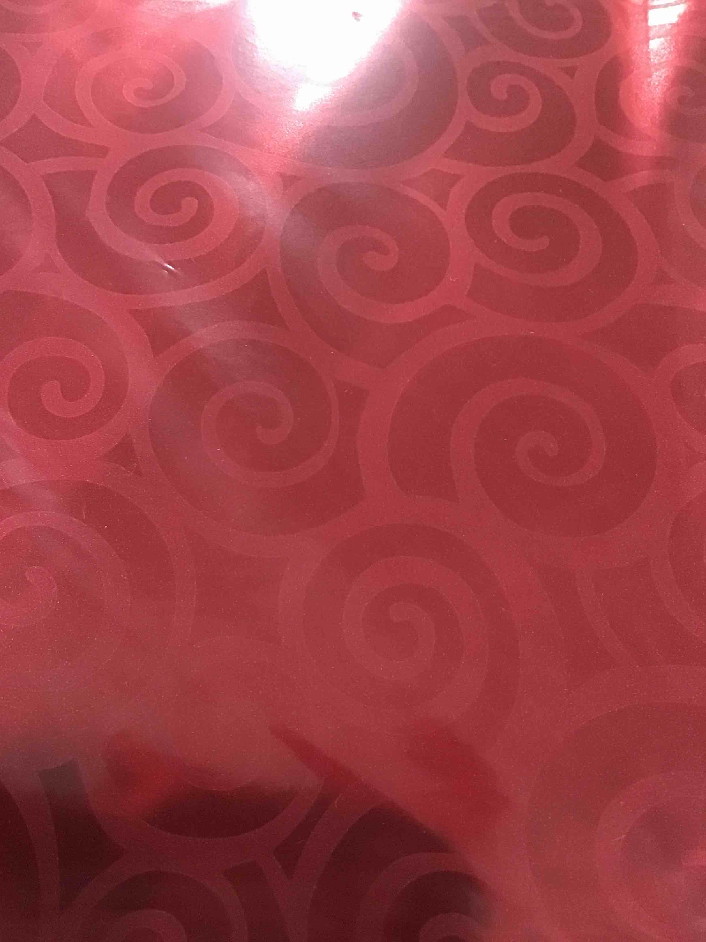 Bags and Bows, 6.5” x 20” frost red metallic polypropylene Film bags, case pack of 1000 