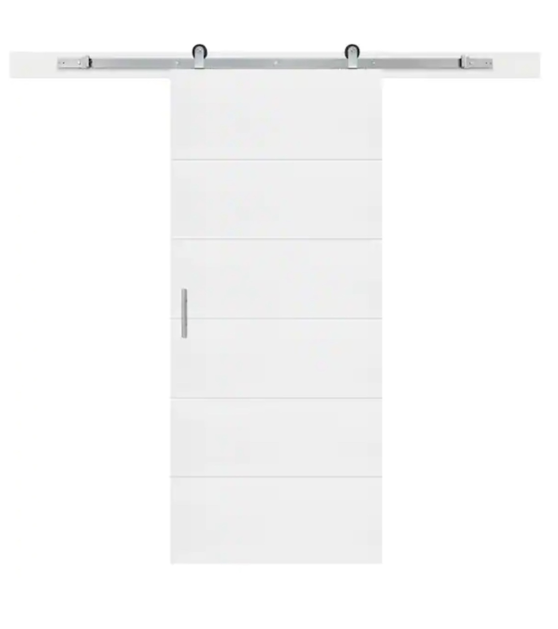 Masonite complete barn door kit 36 in x 84 in Melrose primed interior