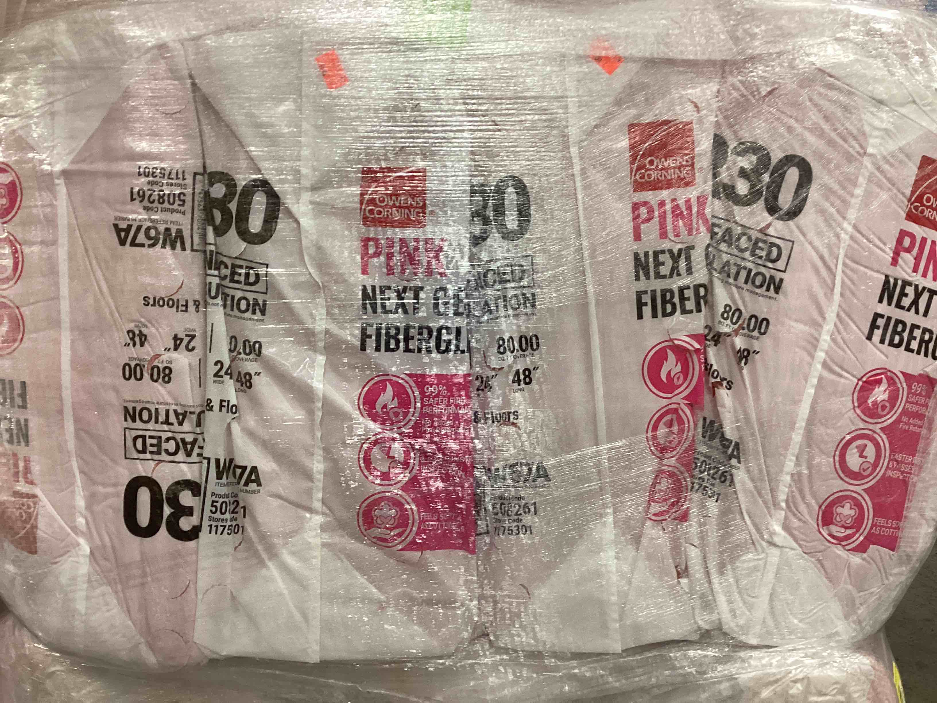 4 batts r30 unfaced 24” insulation your bid per batt 