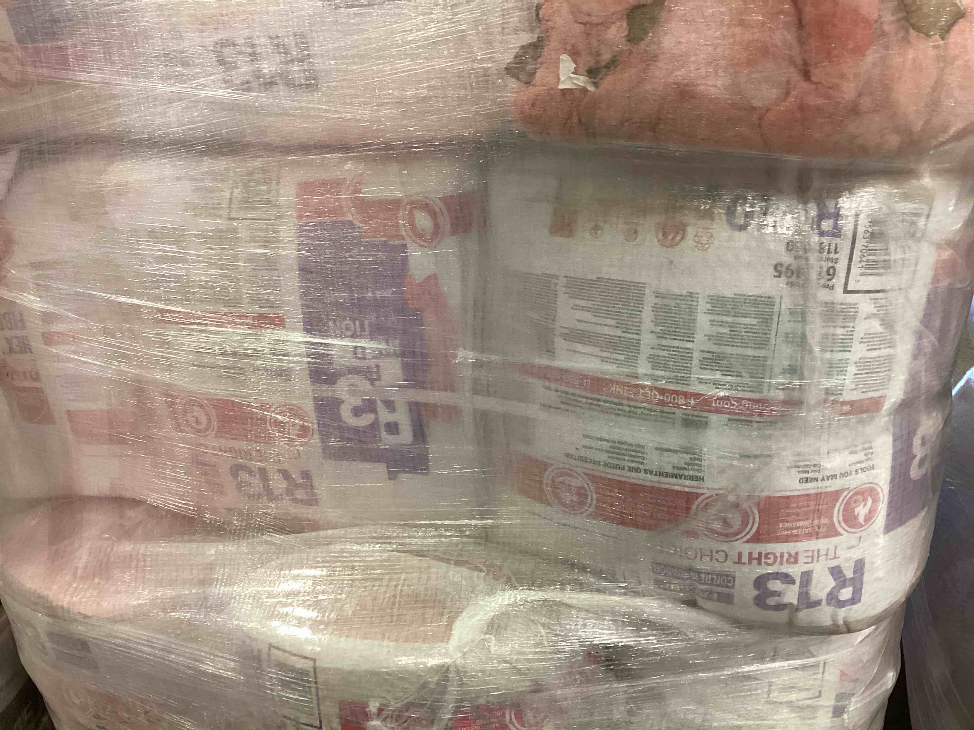 9 rolls r13 faced 15” insulation your bid per roll 