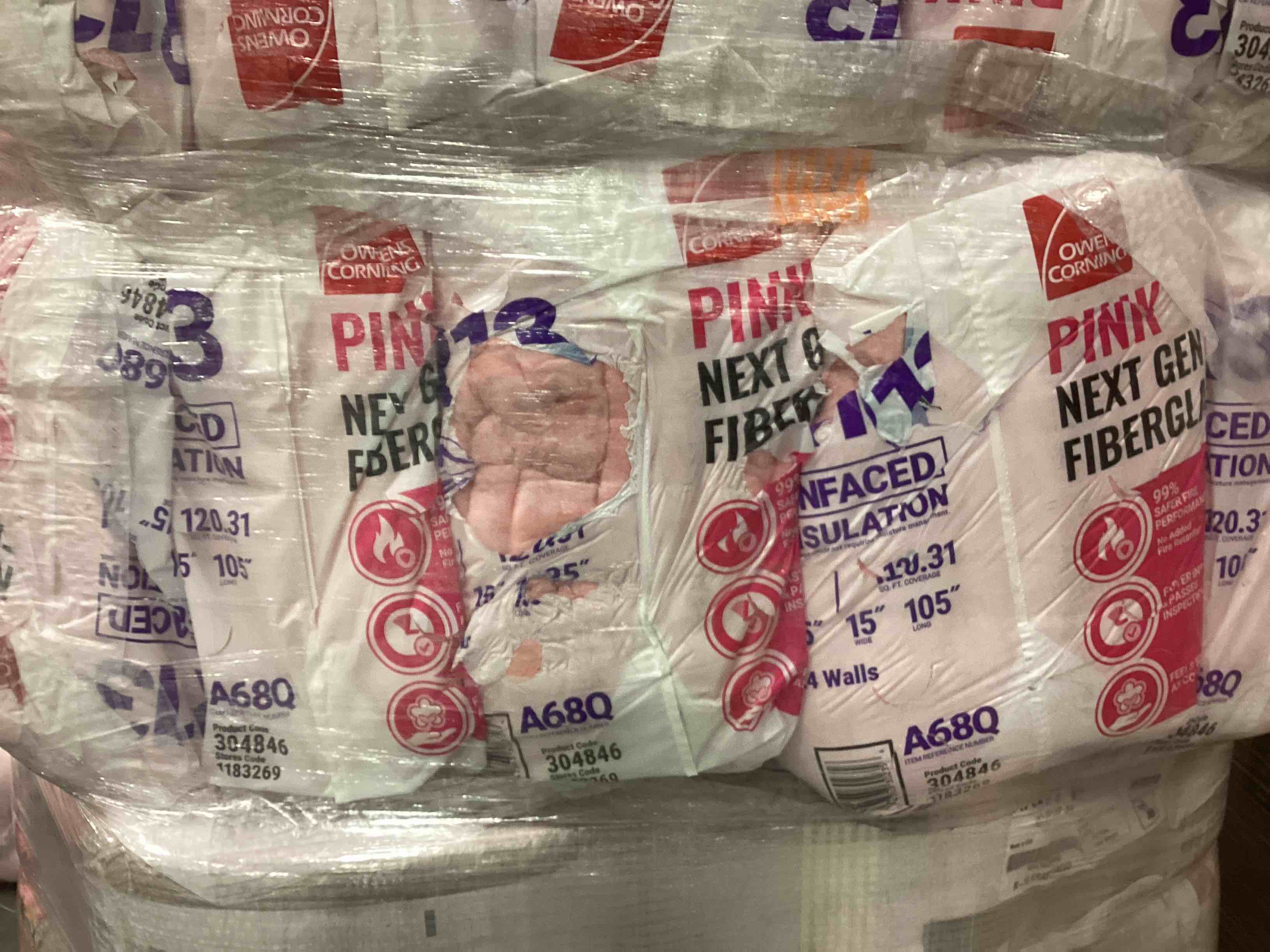 5 batts r13 15” unfaced insulation your bid per bag