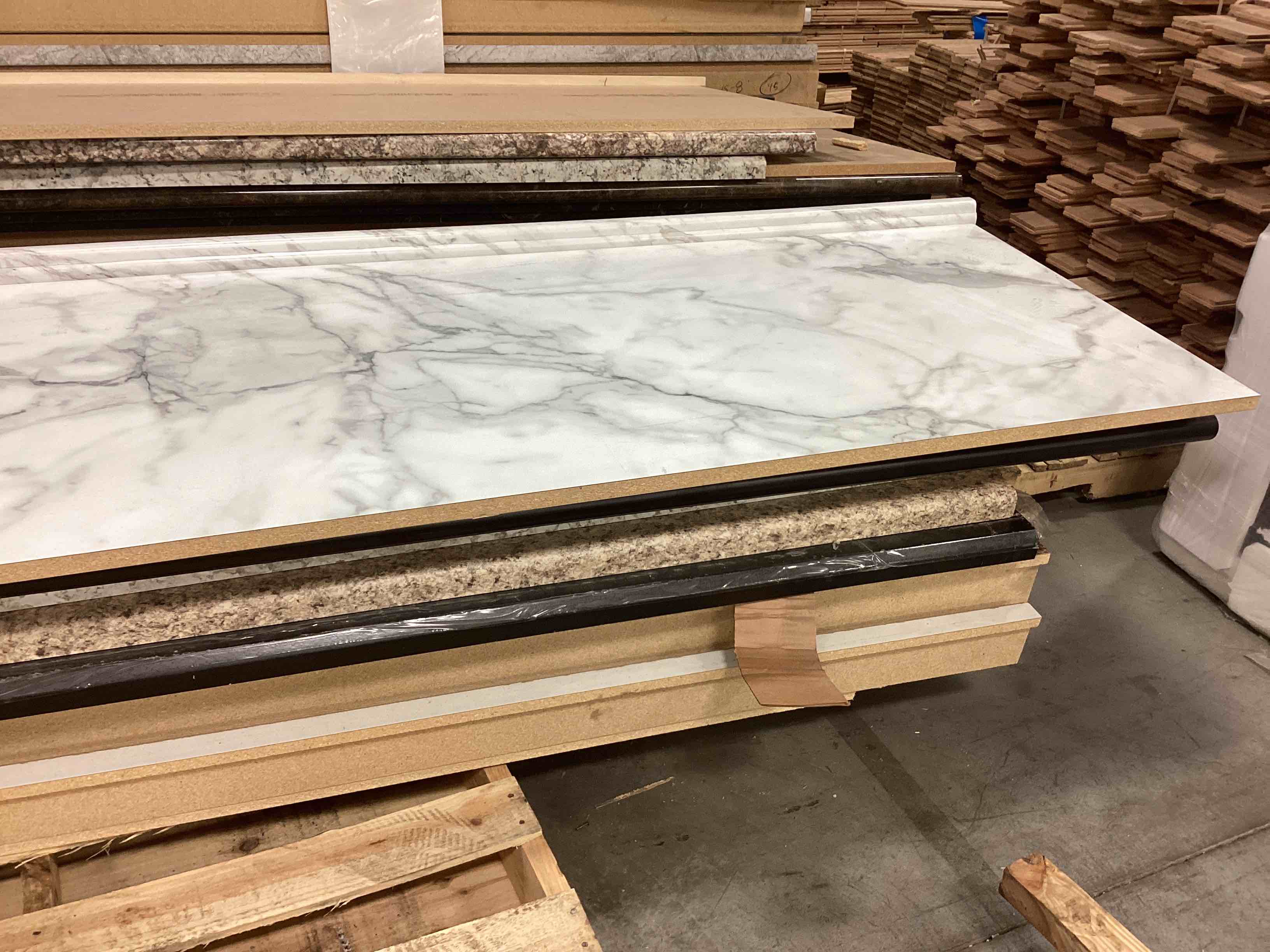 48 linear feet of 12 ft laminate counter tops your bid per linear foot