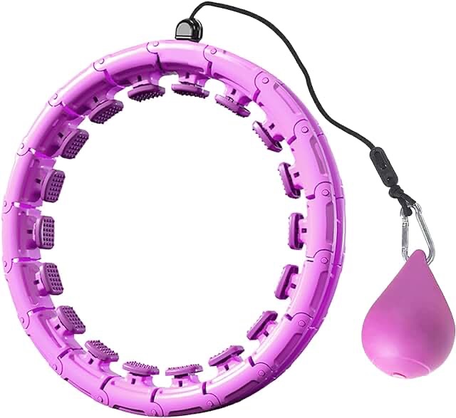 skayddb Weighted Smart Hoola Hoop, Smart 24 Sections Detachable Hoola Hoop, Suitable for Adults and Children