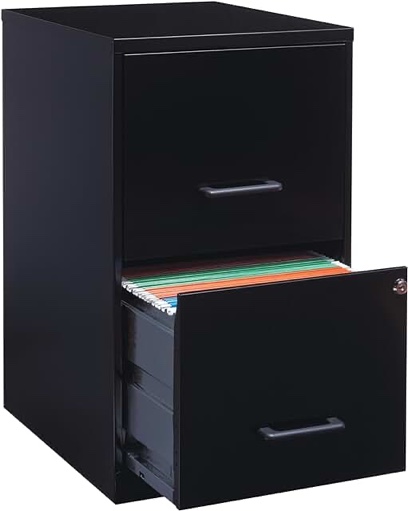 black filling cabinet
