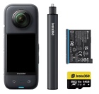 Insta360 X3 72MP Waterproof 5.7K 360° VR AI Action Camera + 64GB SD Card Bundle
