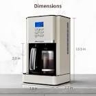 AIRMSEN Stainless Steel 12 Cup Drip Coffee Maker, Programmable Coffee Machine Self-Cleaning