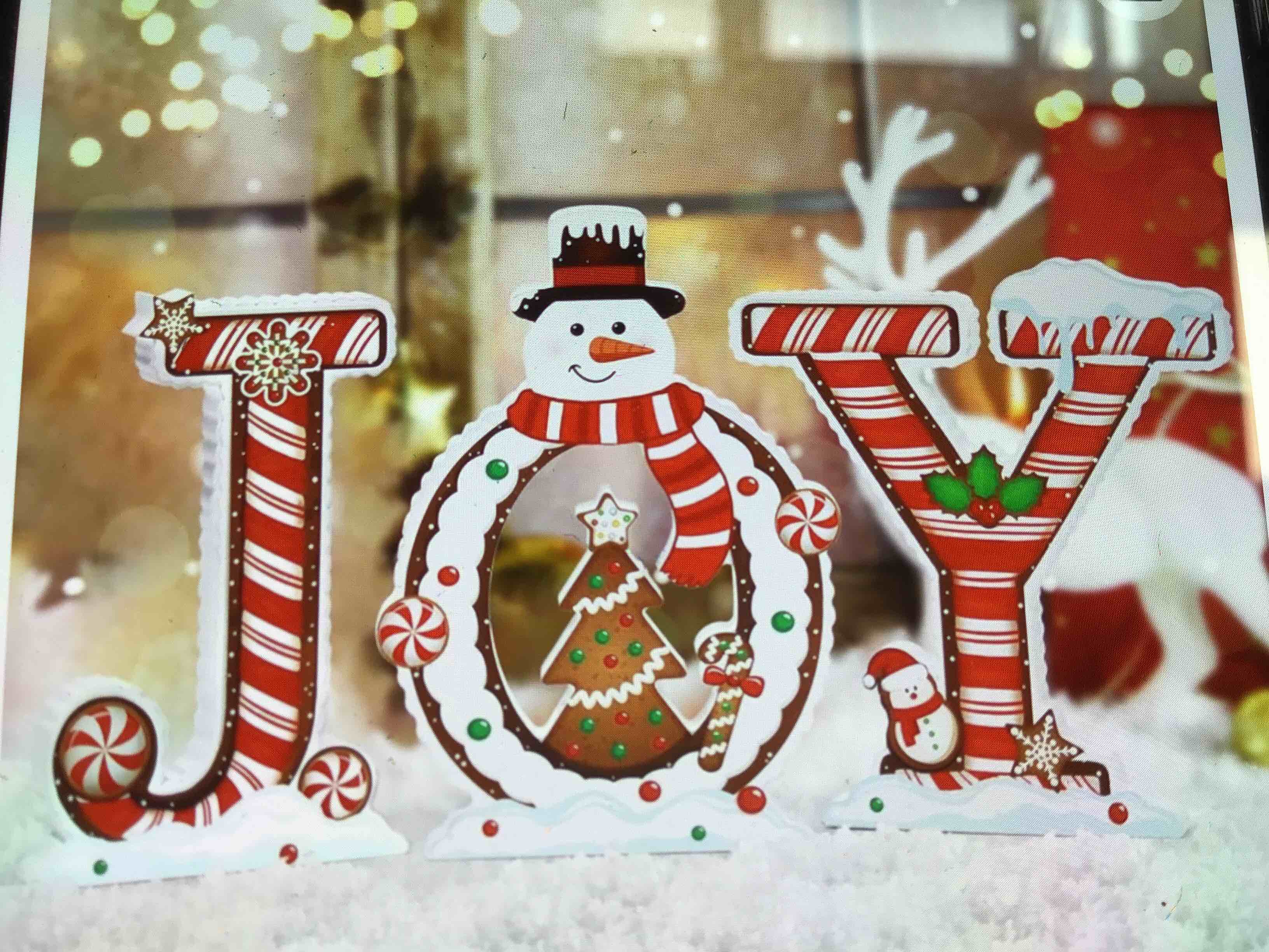 3 pcs Christmas table decor Joy