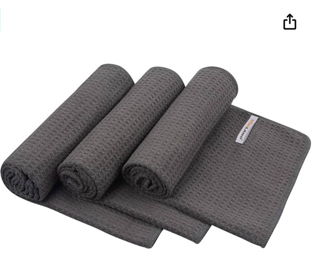 SUNLAND Microfiber Sports Workout Towels Fast Drying Fitness Sweat Towels for Men & Women Lightweight Multi-Purpose Gy m Exercise Towels 3 Pack 16Inch x 32Inch