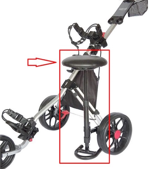 Removable Seat for CaddyLite 11.5 V2 and V3 series golf push cart