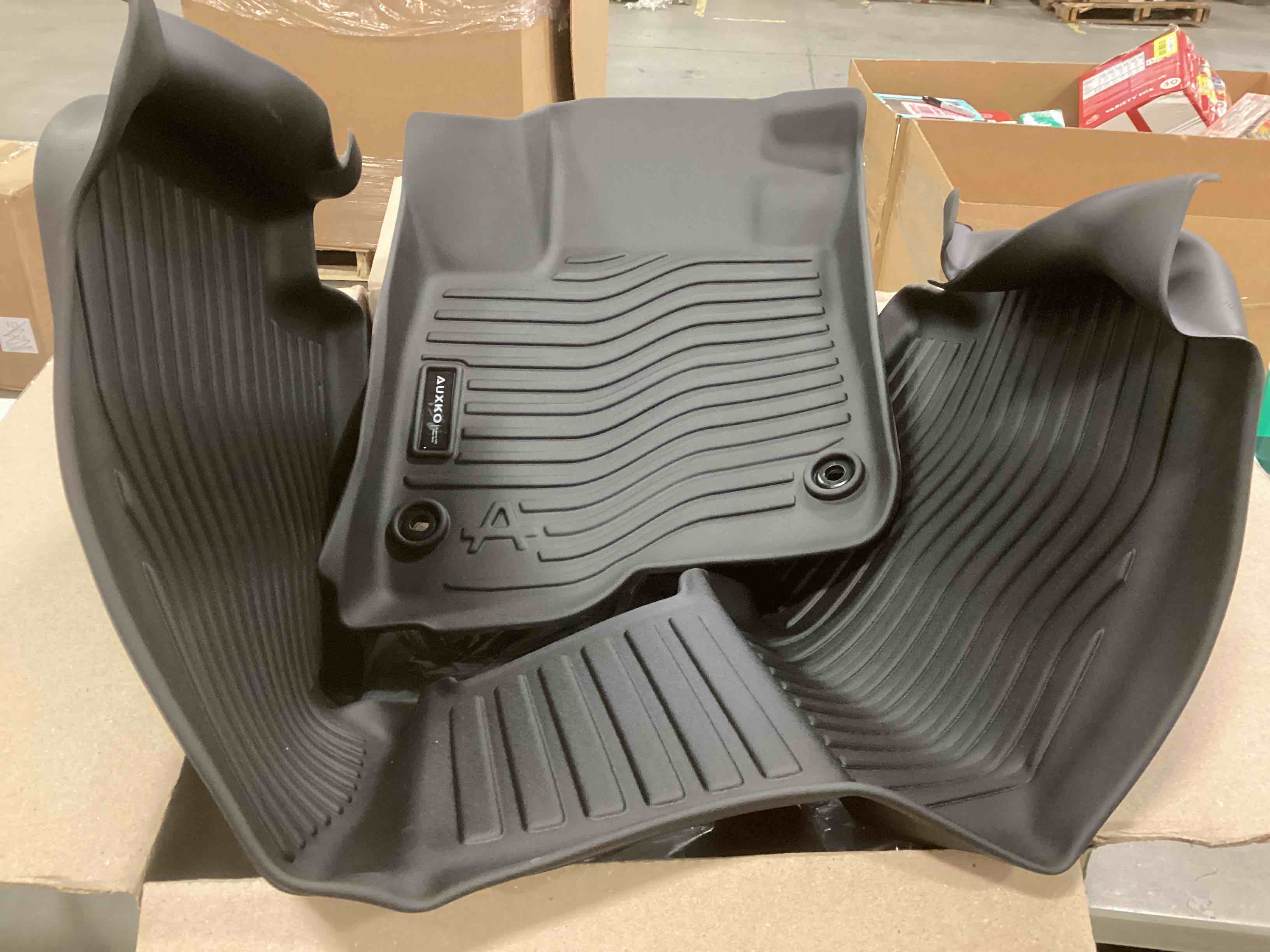 Auxko All Weather Floor Mats Fits for Honda CR-V 2023 2024 (Include Hybrid) TPE Rubber Liners Accessory for Honda CRV 2023 2024 Include Hybrid Odorless Anti-Slip Mats Black