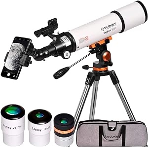 Slokey Discover The World Astronomy telescope for adult beginners - Professional, portable and powerful 20x-250x - Easy to assemble and use - Astronomical telescope for moon, planets and stargazing