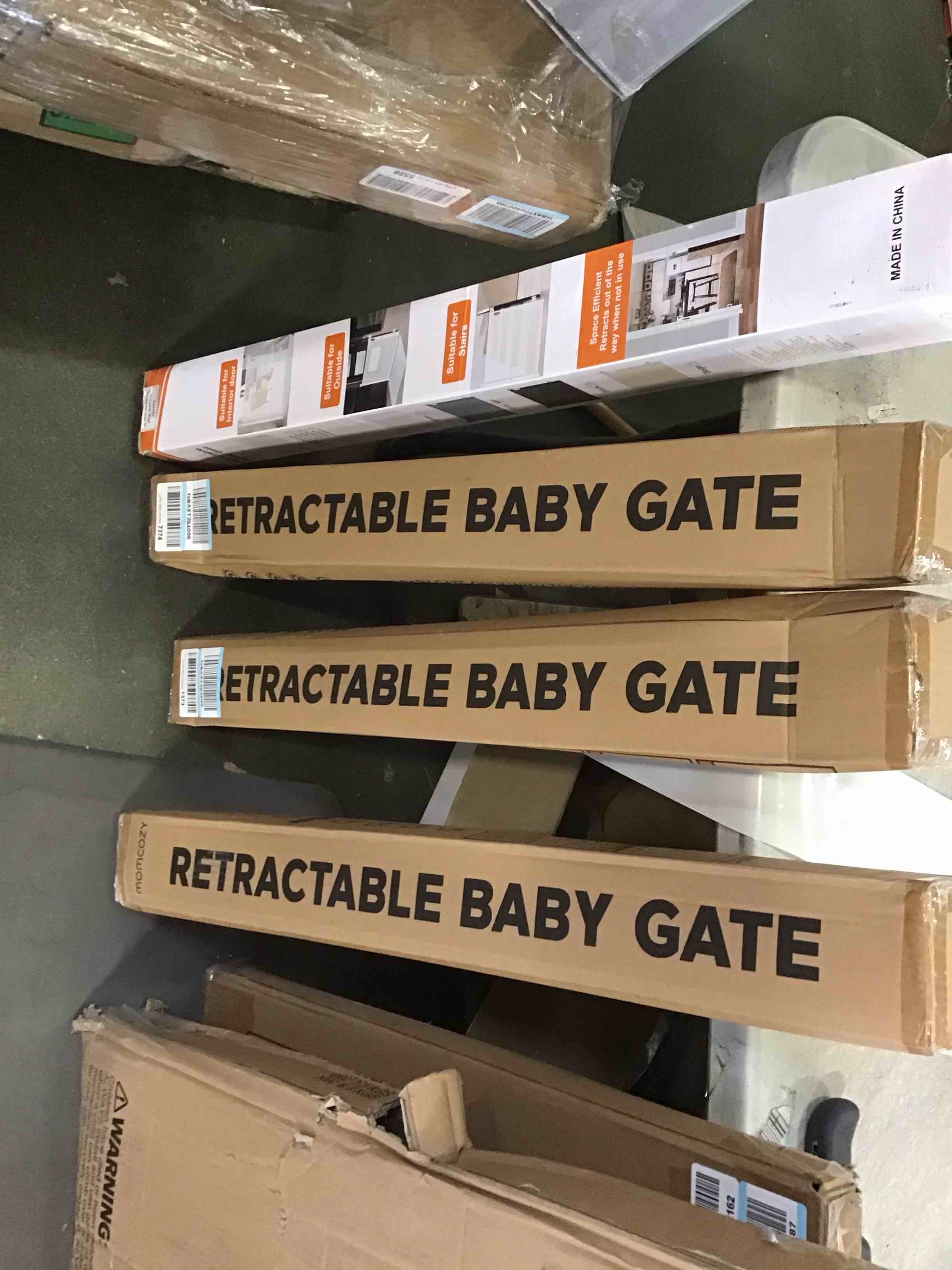 assorted retractable baby gates 