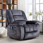 Massage and Heated Lift Recliner for Elders Big Size 4-Position Recliner Chair