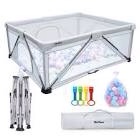 Baby Playpen Foldable, Tksd&m Large Play Yard,Playpen for Babies and Toddlers, Play Pens for Babies and Toddlers with Gate, Indoor & Outdoor Portable Play Pen, (71"×71")