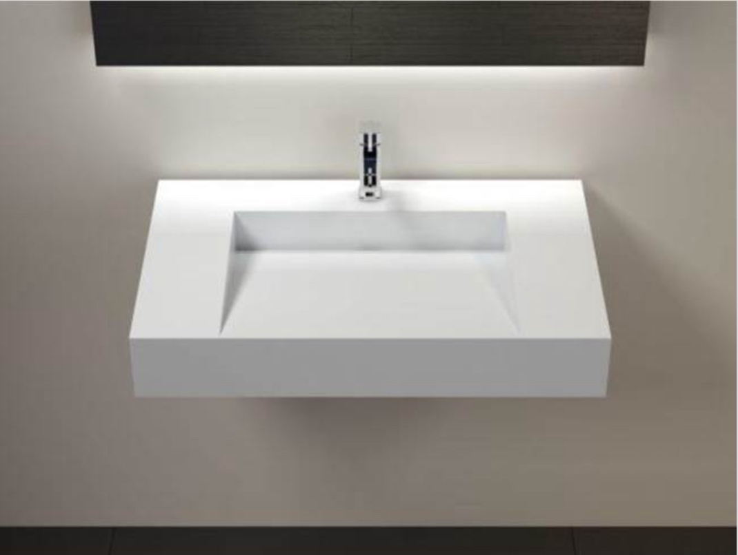 Badeloft Badeloft Gloss White Wall-mount Sink WT-04-D 