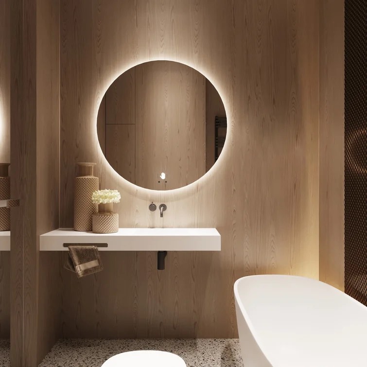 Modern And Contemporary 30in Fog Free Lighted Bathroom Mirror 