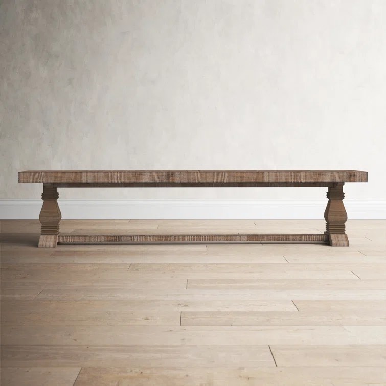 Distressed Brown Kinston Solid Wood Bench