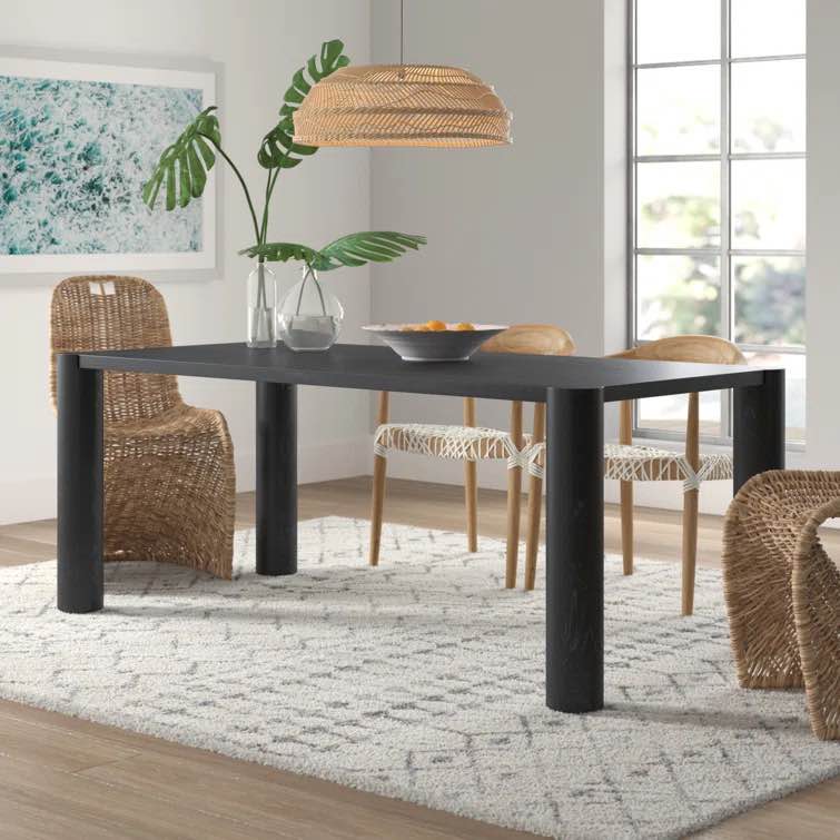 Black Channing Dining Table - Legs Only!! incomplete