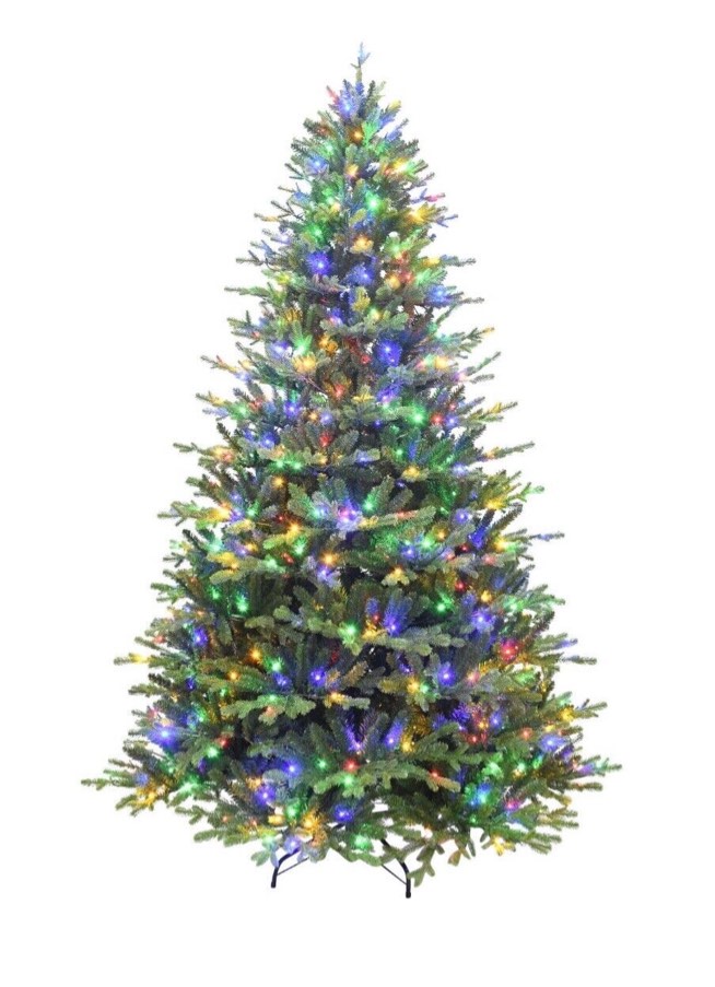 Fraser Hill Farm Christmas Tree, 9 Feet Tall Oregon Pine Artificial Tree