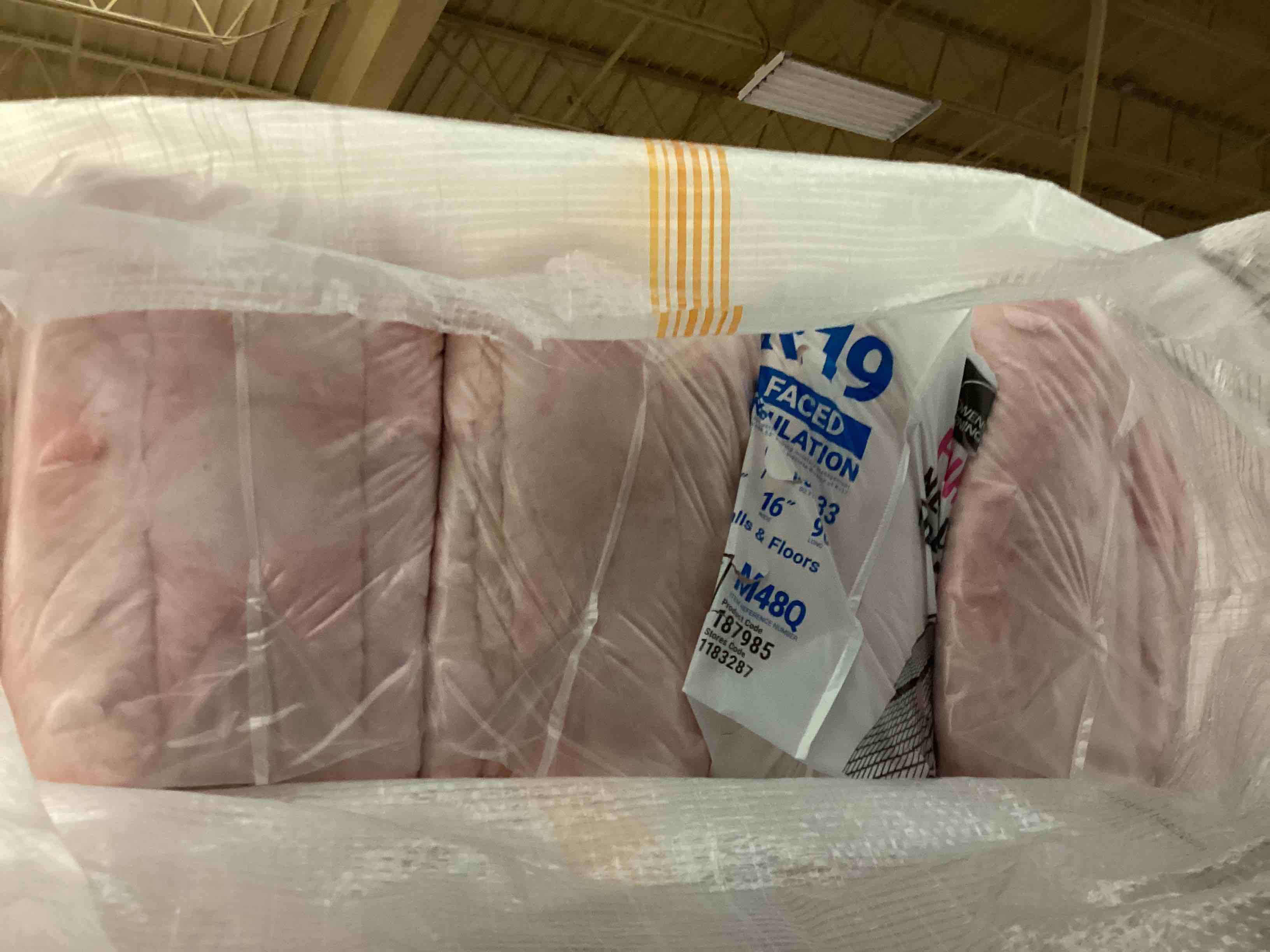 5 batts r19 16” unfaced insulation your bid per batt 