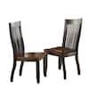 Lawton Brown and Black Side Chair (2-Pack)