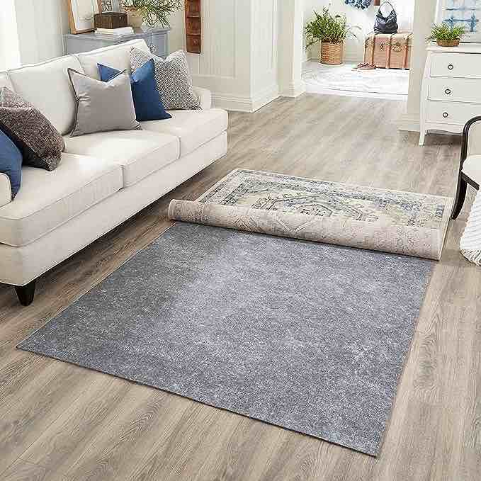 Rugs.com - 4' x 6' Everyday Performance Rug Pad 1/4" Thick Felt & Non-Slip Backing Perfect for Any Flooring Surface