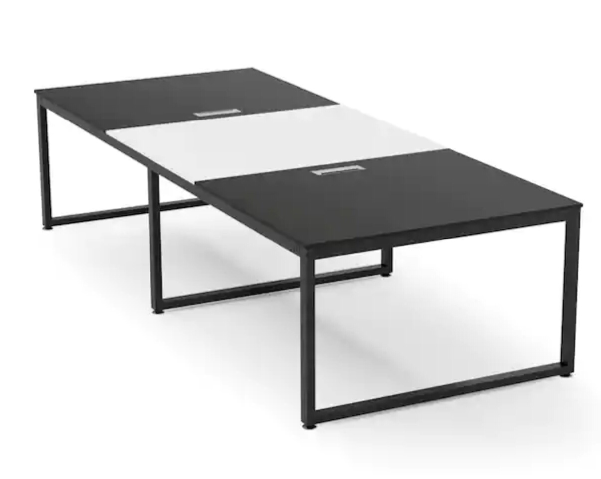8 ft. Rectangle Tabletop Black Conference Table 95 in. *incomplete,table base only*
