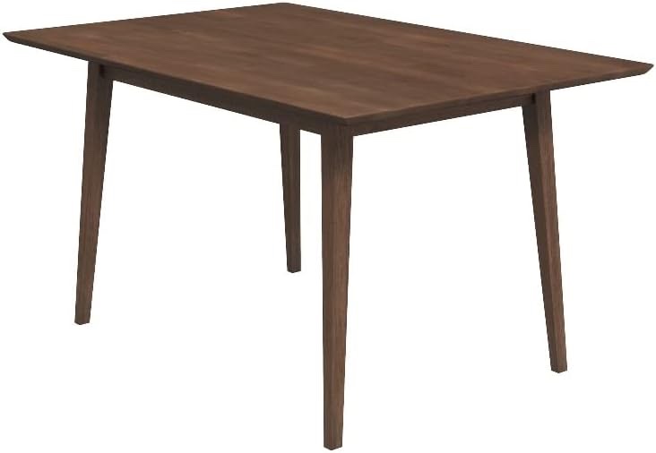 Aven Mid Century Modern Style Solid Wood Walnut Rectangular Dining Table *similar to stock photo*