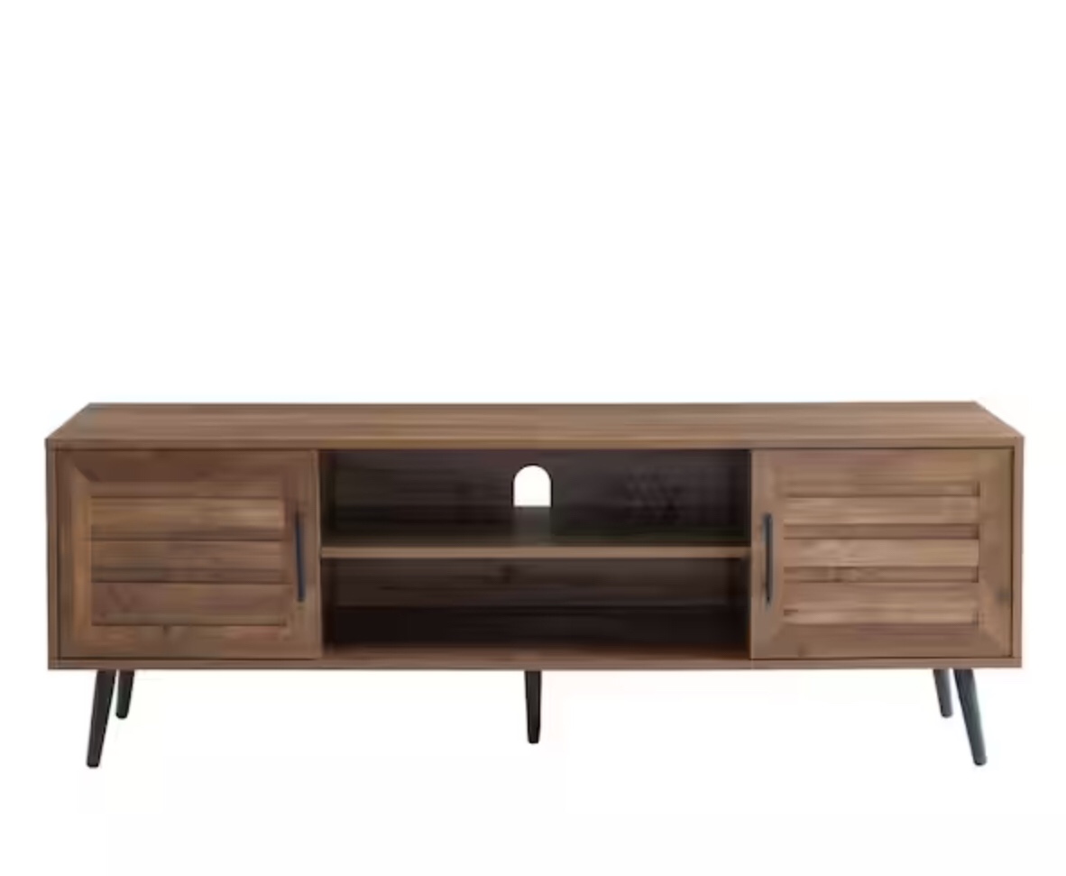 59 in. TV Stand For Tvs Up To 70 in. Rustic Oak HSP-4025-RO