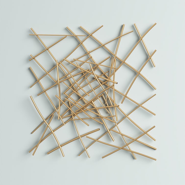 Gold Vitagliano Metal Abstract Wall Decor