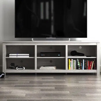 Large Tv Stand Black FG-BC-PU-7-355-USA ( Black Color ) 