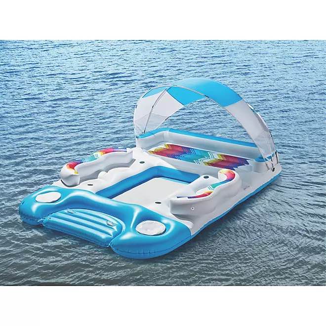 Member's Mark Floating Island With Canopy, 6 Person