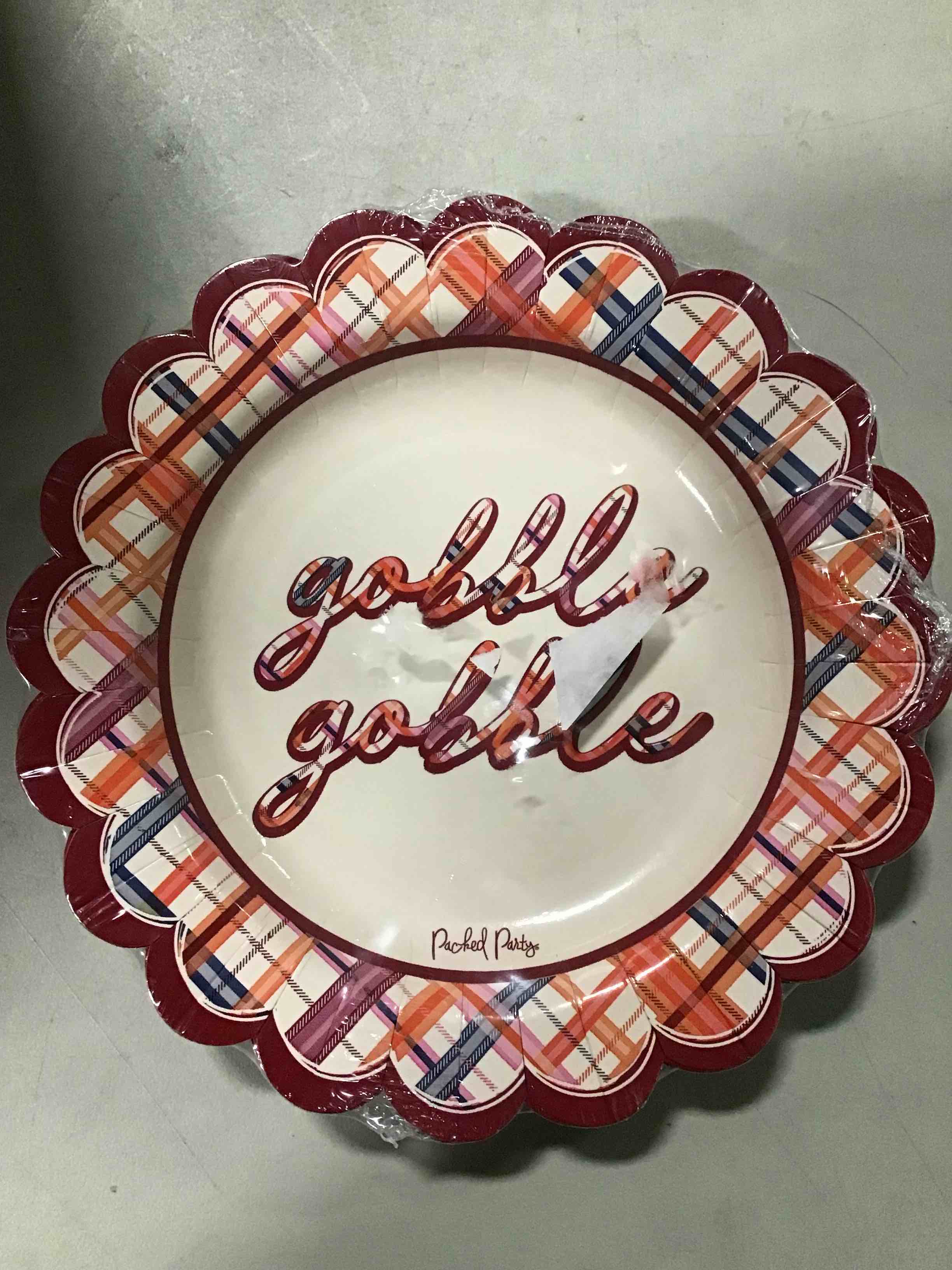gobble gobble packedparty 10 ct paper plates 8in 