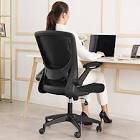 KERDOM Ergonomic Office Chair, Breathable Mesh Desk Chair, Lumbar Support Computer Chair with Wheels and Flip-up Arms, Swivel Task Chair BIFMA Passed, Adjustable Height Home Gaming Chair