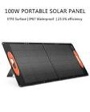 TWELSEAVAN 100W Portable Solar Panel, ETFE Solar Panel with Adjustable Kickstand for Jackery/EF/Bluetti/Anker/Goal Zero Power Station Foldable Solar Panel Charger for Camping Outdoor Travel