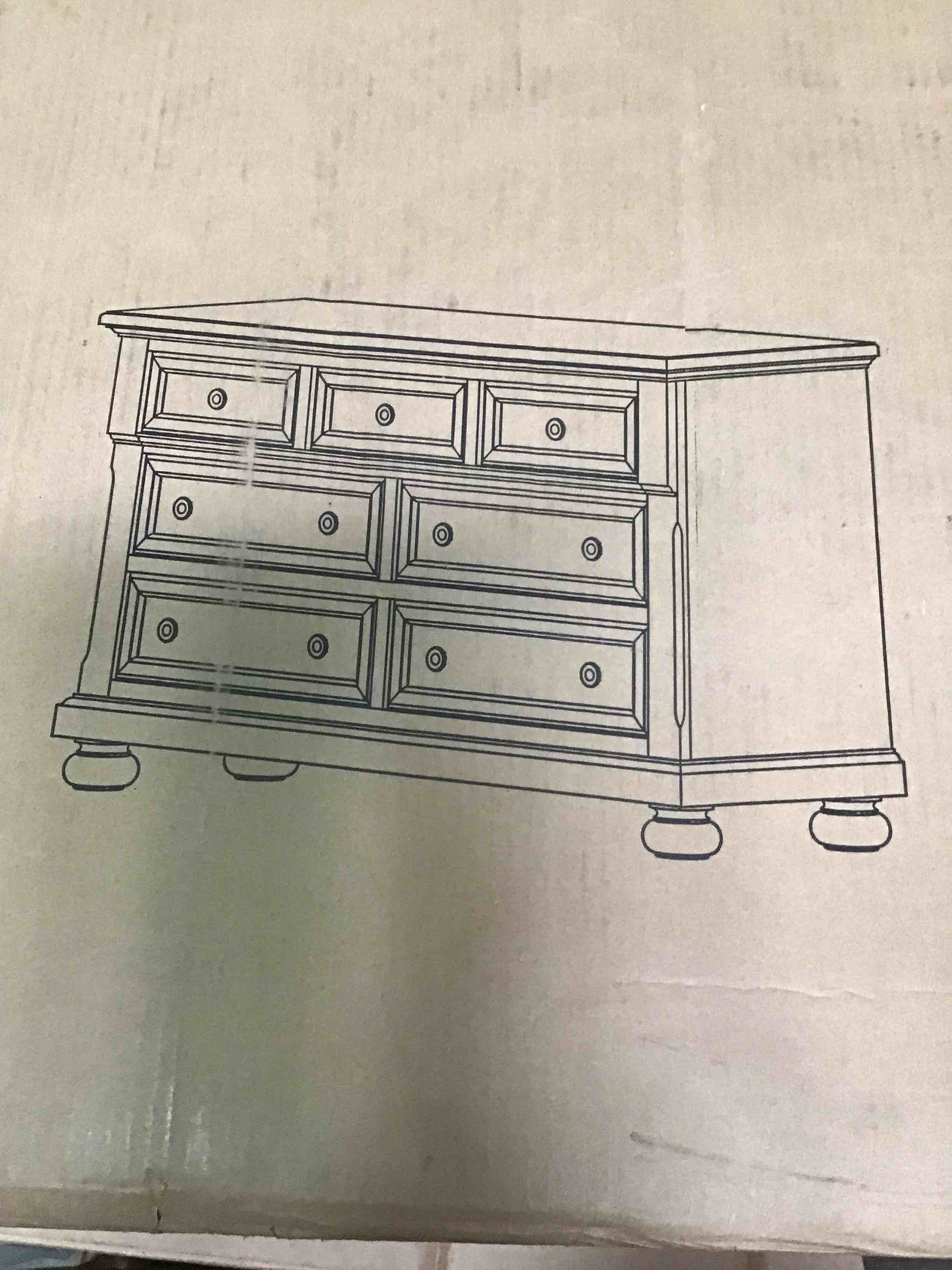 7 Drawer Dresser Box 1 of 2