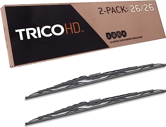 TRICO Platinum 26 Inch & 16 inch pack of 2 High Performance Automotive Replacement Windshield Wiper Blades For My Car (25-2616)