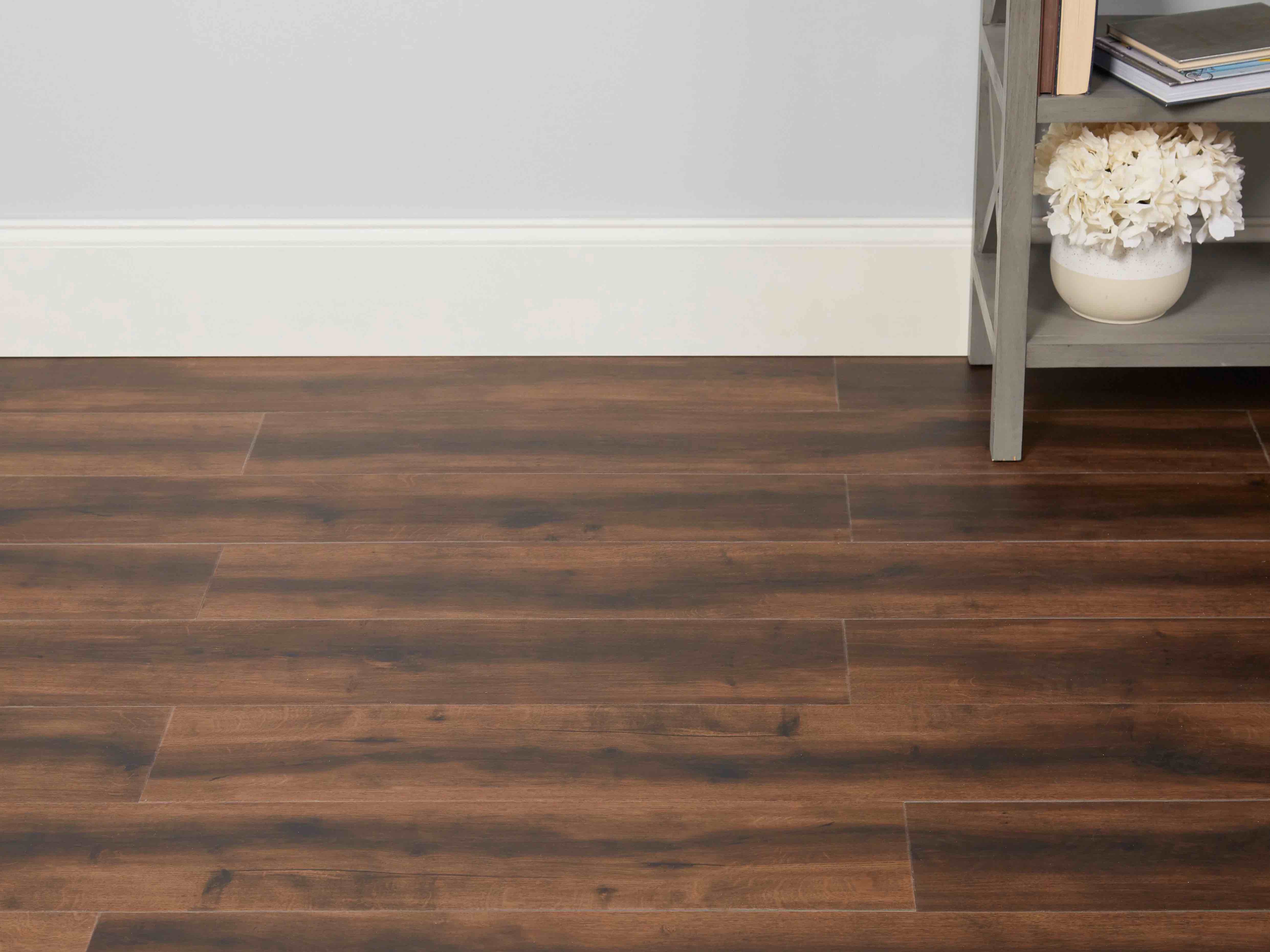 SCSCOM420 Select Surfaces Rigid Core Vinyl Planks Chestnut- 12.34 sq ft ...