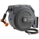 Giraffe Retractable Garden Hose Reel 1/2" x 130 ft, Super Heavy Duty, Any Length Lock, Slow Return System, Wall Mounted and 180° Swivel Bracket