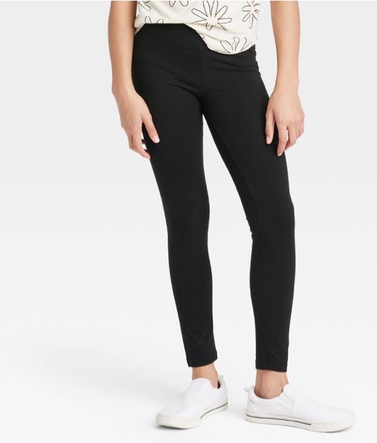 Girls' Sparkle Leggings - Cat & Jack Black S