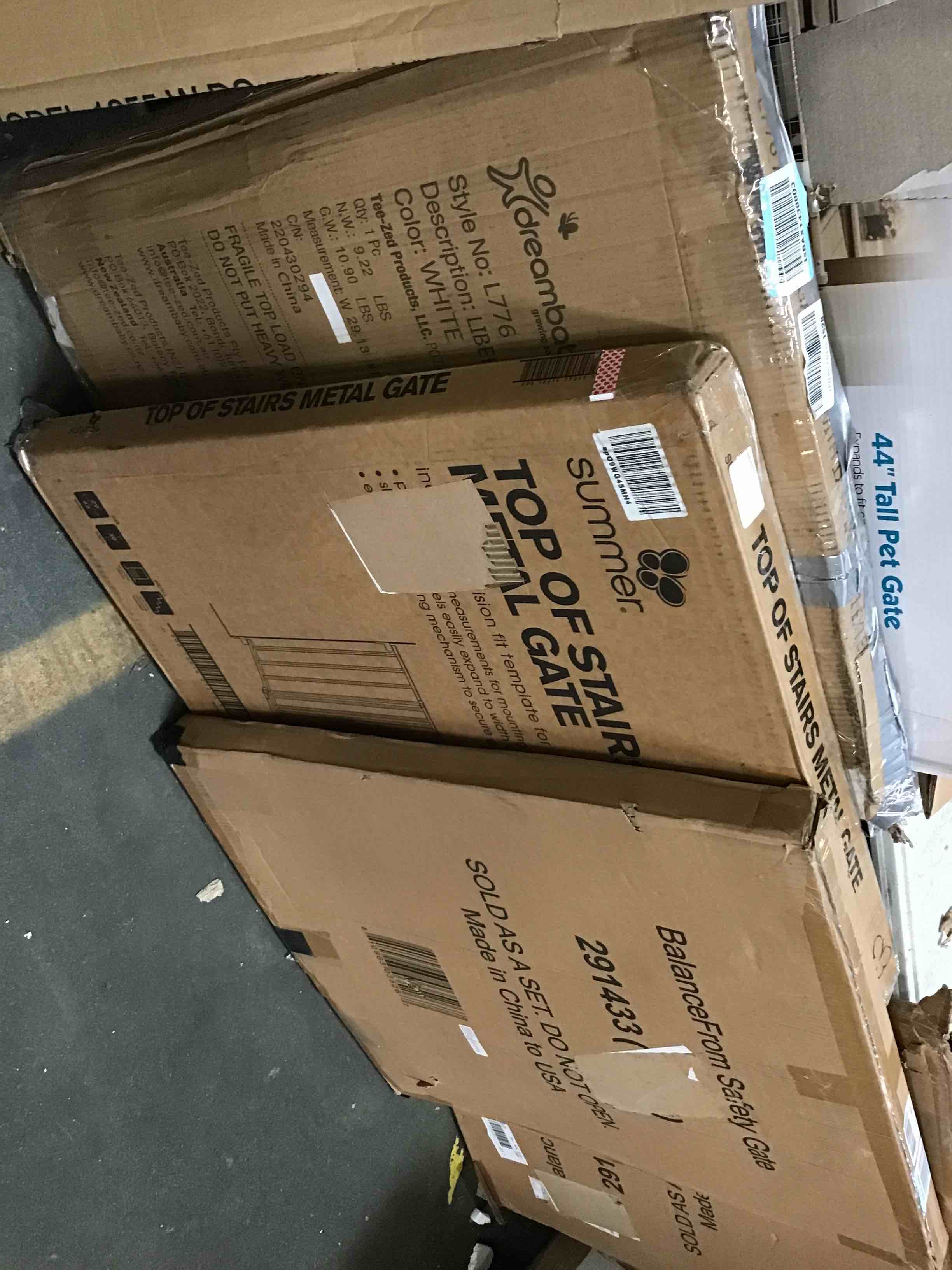 assorted baby gates 