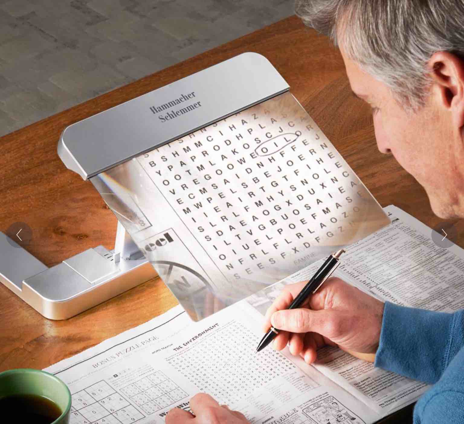 The Full Page Illuminated Desktop Magnifie